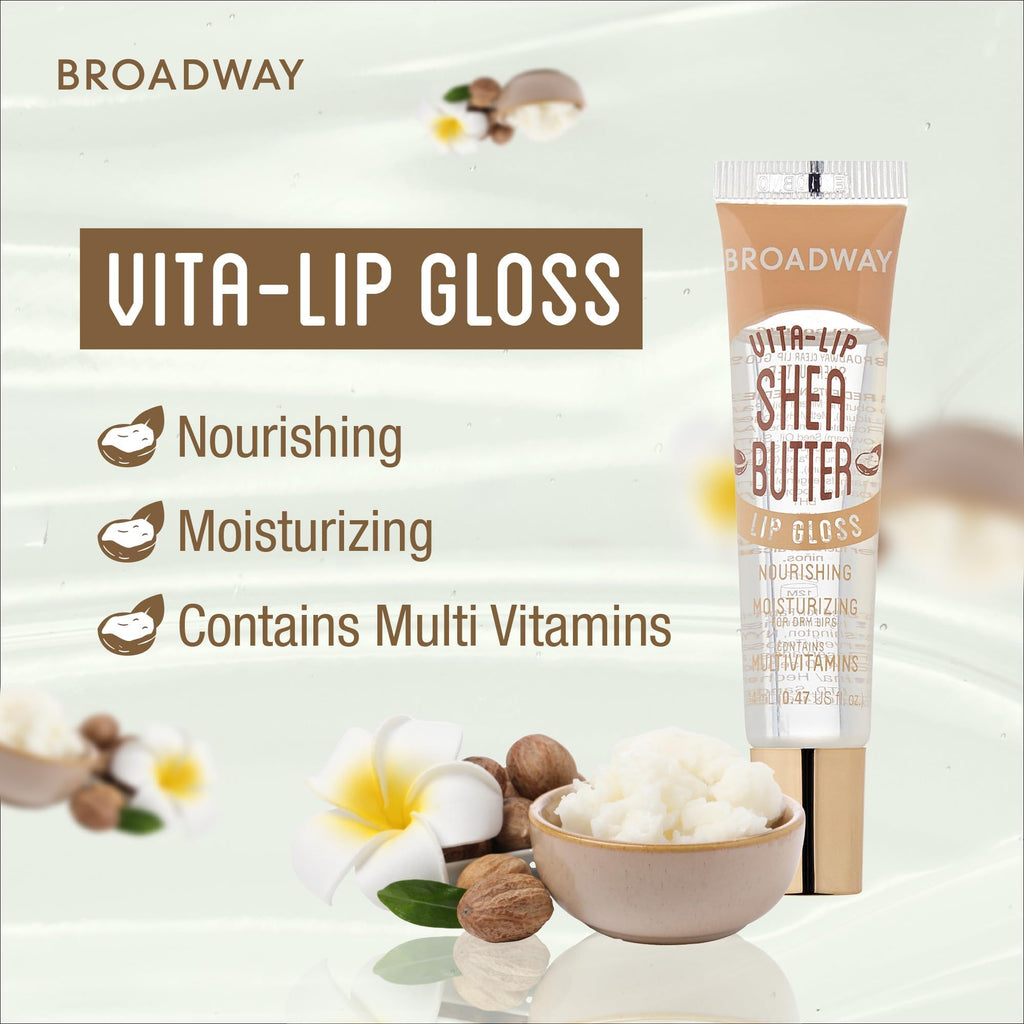Ruby Kisses Broadway Vita-Lip Clear Lip Gloss (8 Pack) – Ultra Hydrating & High Shine