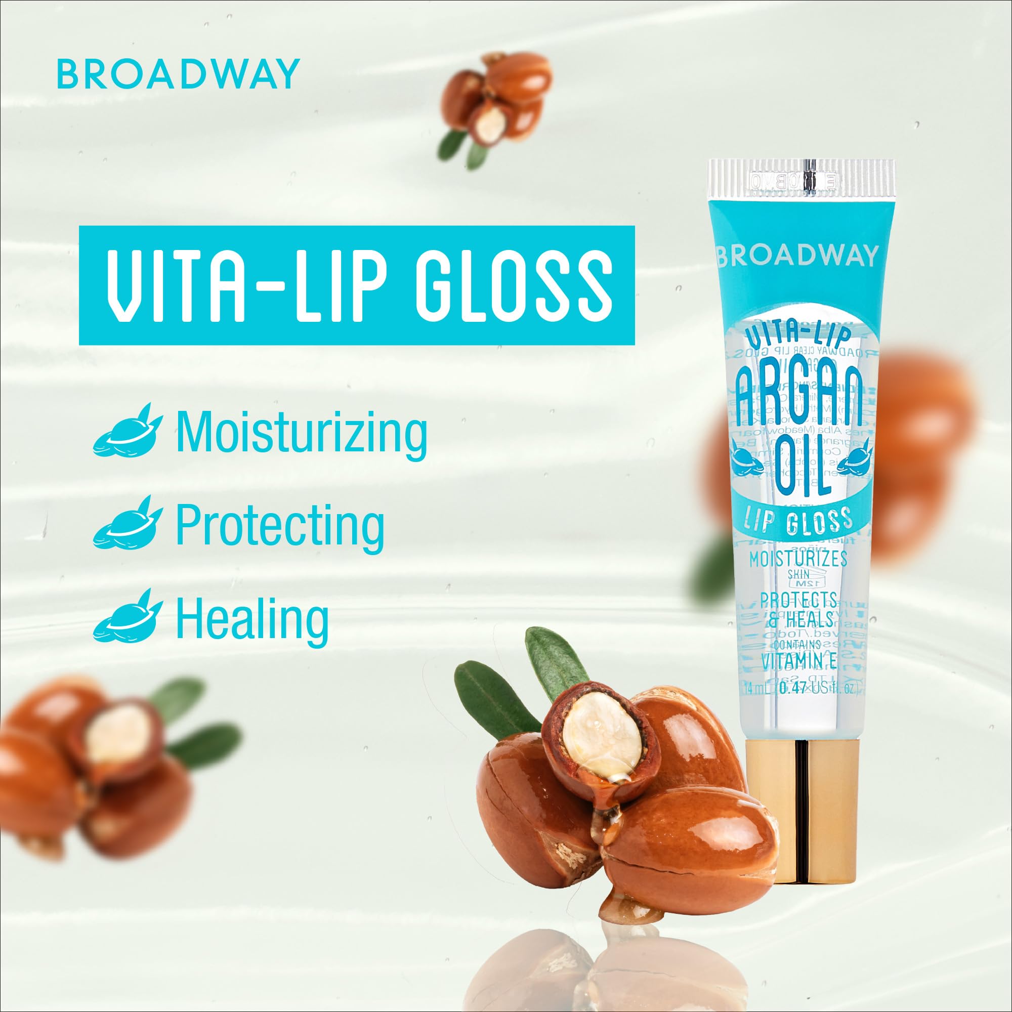 Ruby Kisses Broadway Vita-Lip Clear Lip Gloss (10 Pack) – Hydrating, High-Shine, Vitamin-Enriched Lip Gloss