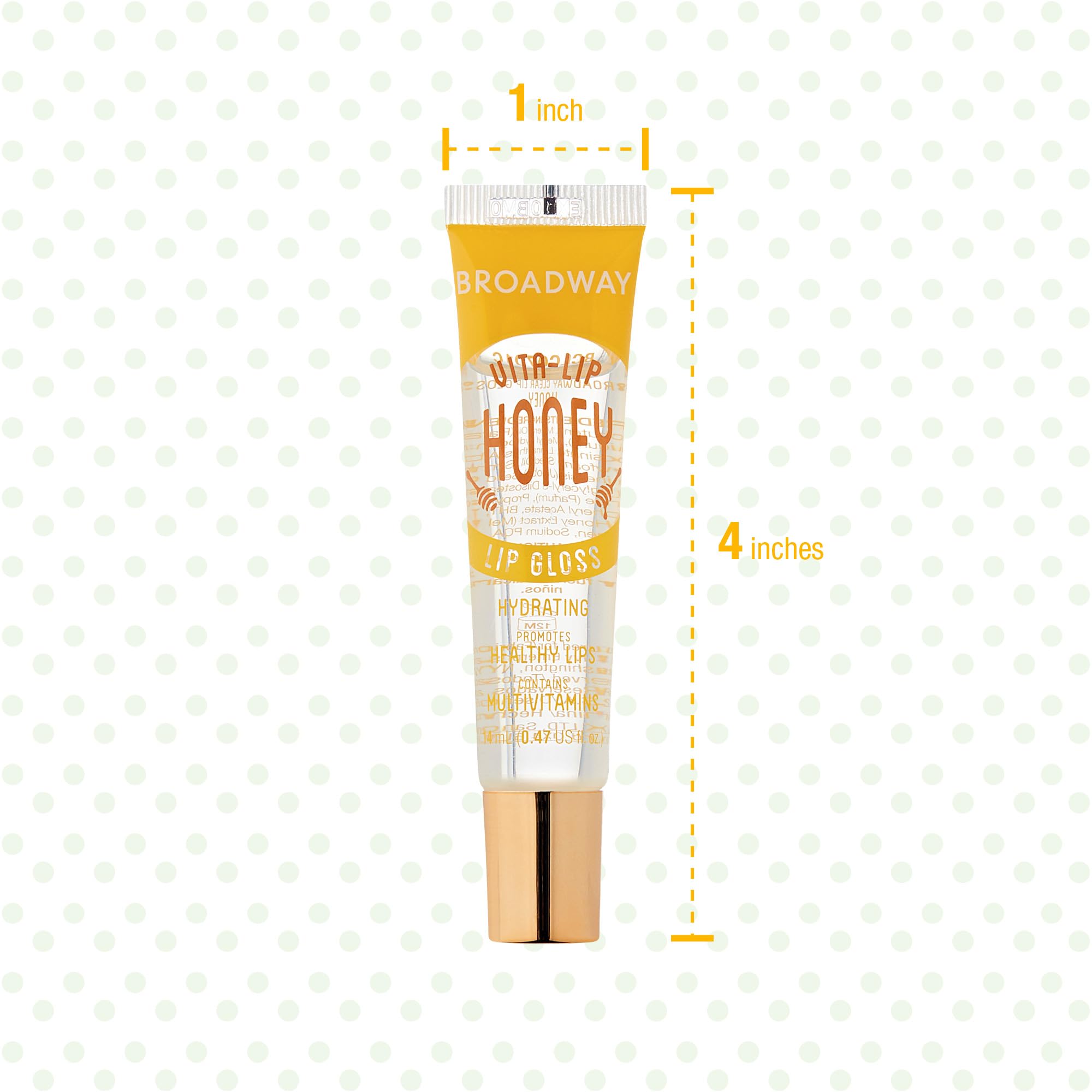 Ruby Kisses Broadway Vita-Lip Clear Lip Gloss (10 Pack) – Hydrating, High-Shine, Vitamin-Enriched Lip Gloss