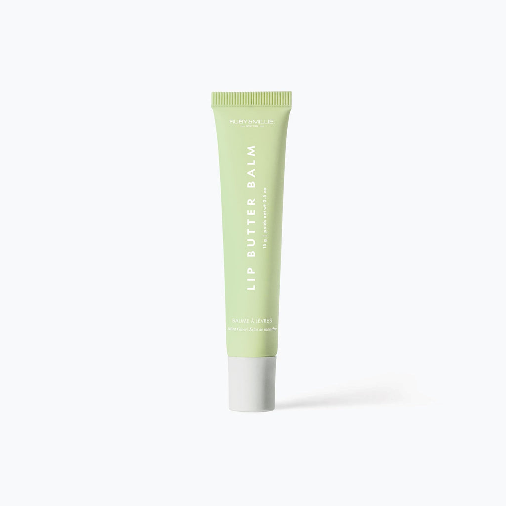 Ruby & Millie Mint Glow Tinted Lip Balm | Hydrating Vegan Lip Butter 0.5 oz