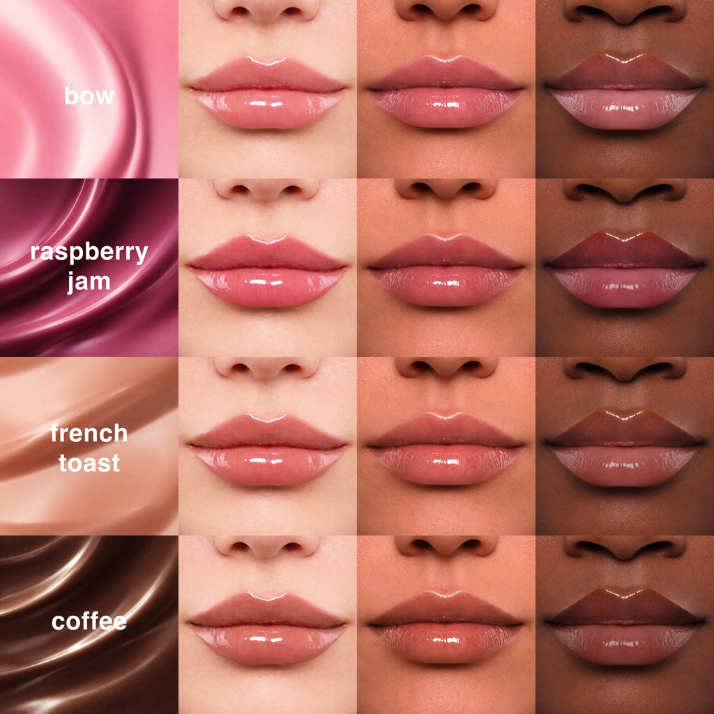 Ruby & Millie Peptide Lip Treatment – Lip Tint & Plumping Gloss Duo (Bow & Coffee) 0.3 Fl oz x2
