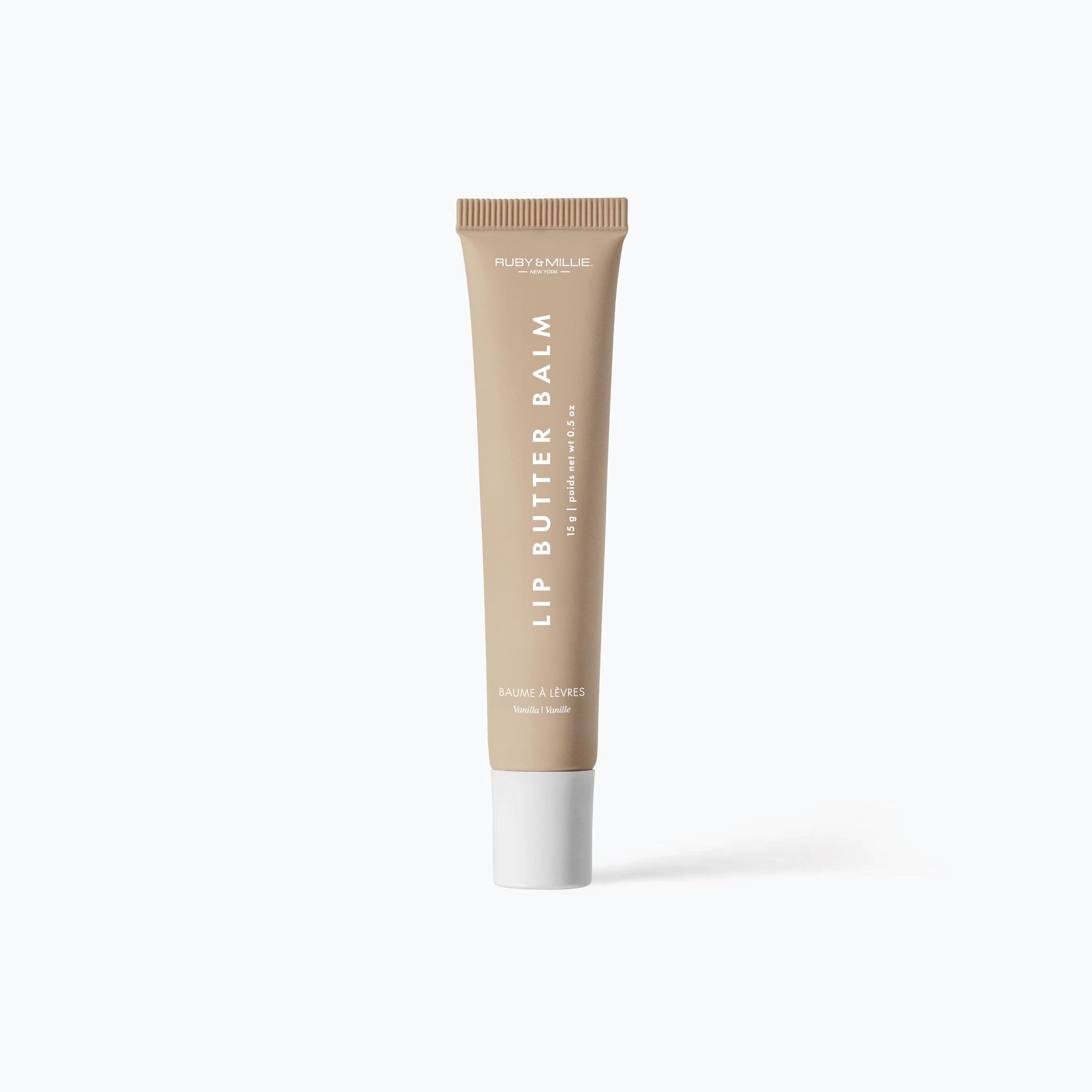 Ruby & Millie Vanilla Tinted Lip Balm – Hydrating Lip Butter, Vegan & Cruelty-Free (0.5 oz)
