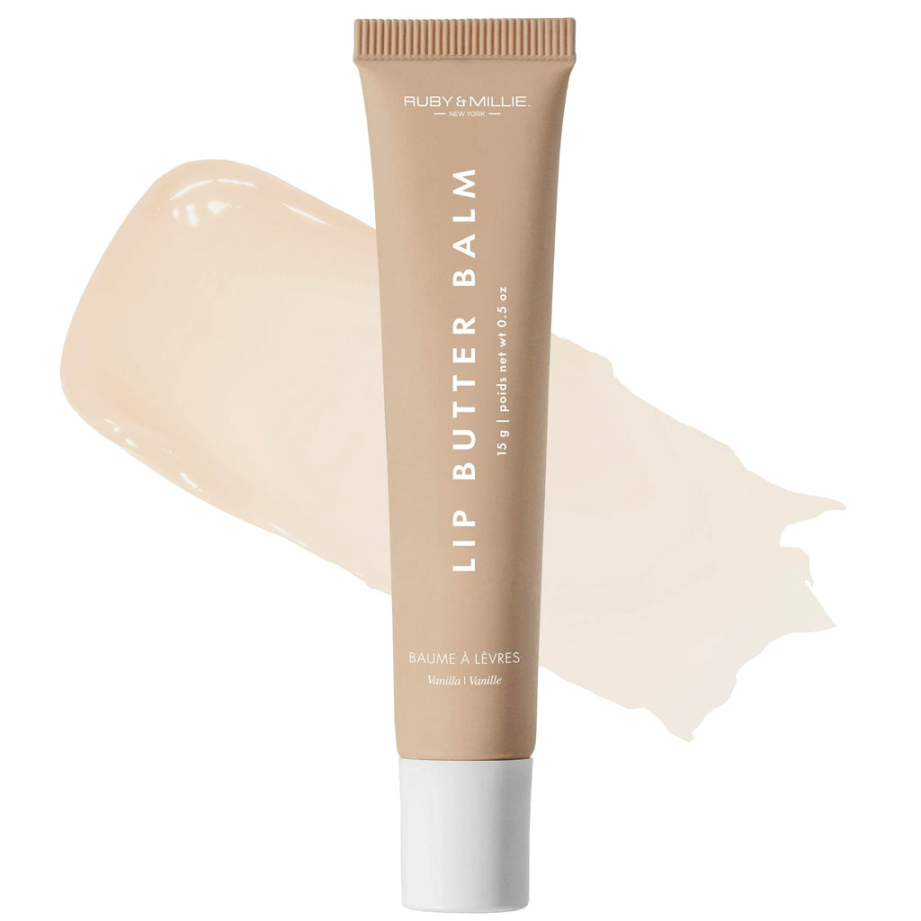 Ruby & Millie Vanilla Tinted Lip Balm – Hydrating Lip Butter, Vegan & Cruelty-Free (0.5 oz)