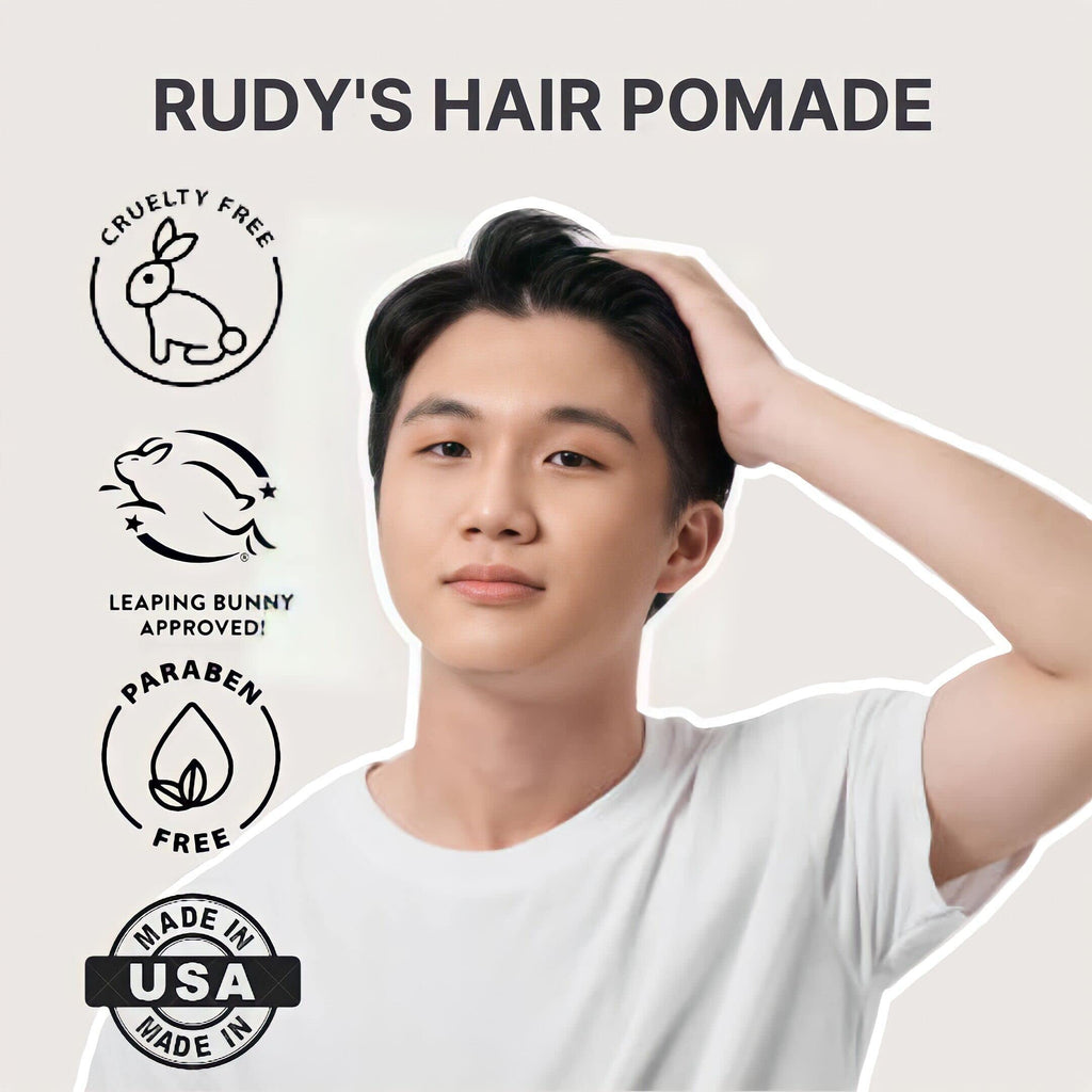 Rudy's Clay Pomade: Strong Hold, Matte Finish | Paraben Free | All Hair Types (4.8 oz)