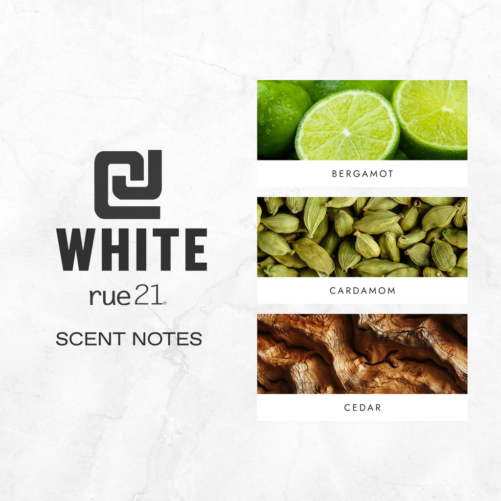 Rue 21 CJ White Men’s Cologne Spray – 1.7 fl oz (50 ml) | Fresh Citrus, Cruelty-Free