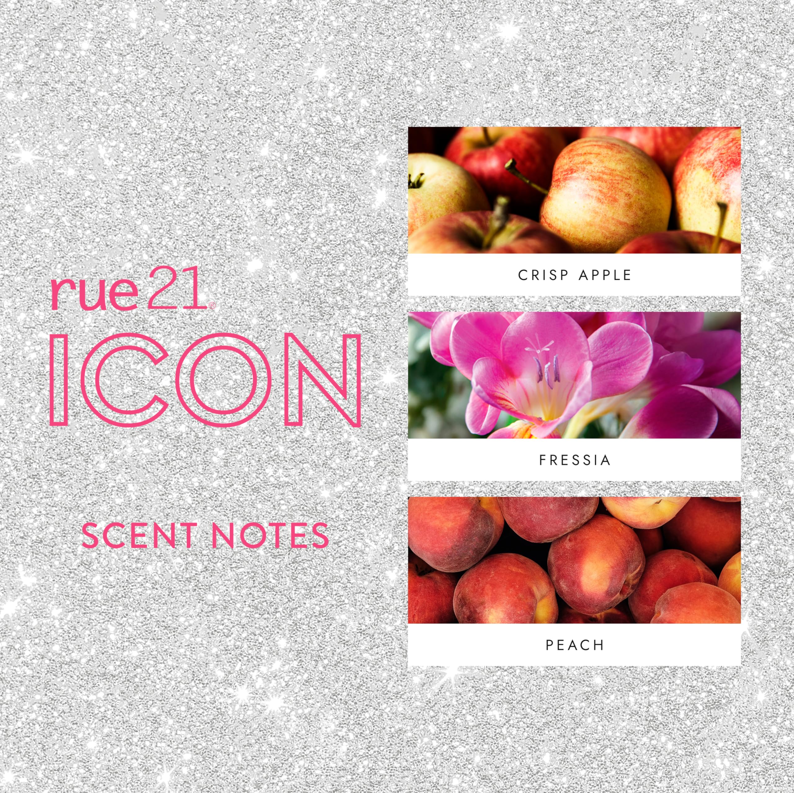 Rue 21 Icon Eau de Parfum – Flirty Fruity Floral Women’s Perfume, 1.7 oz