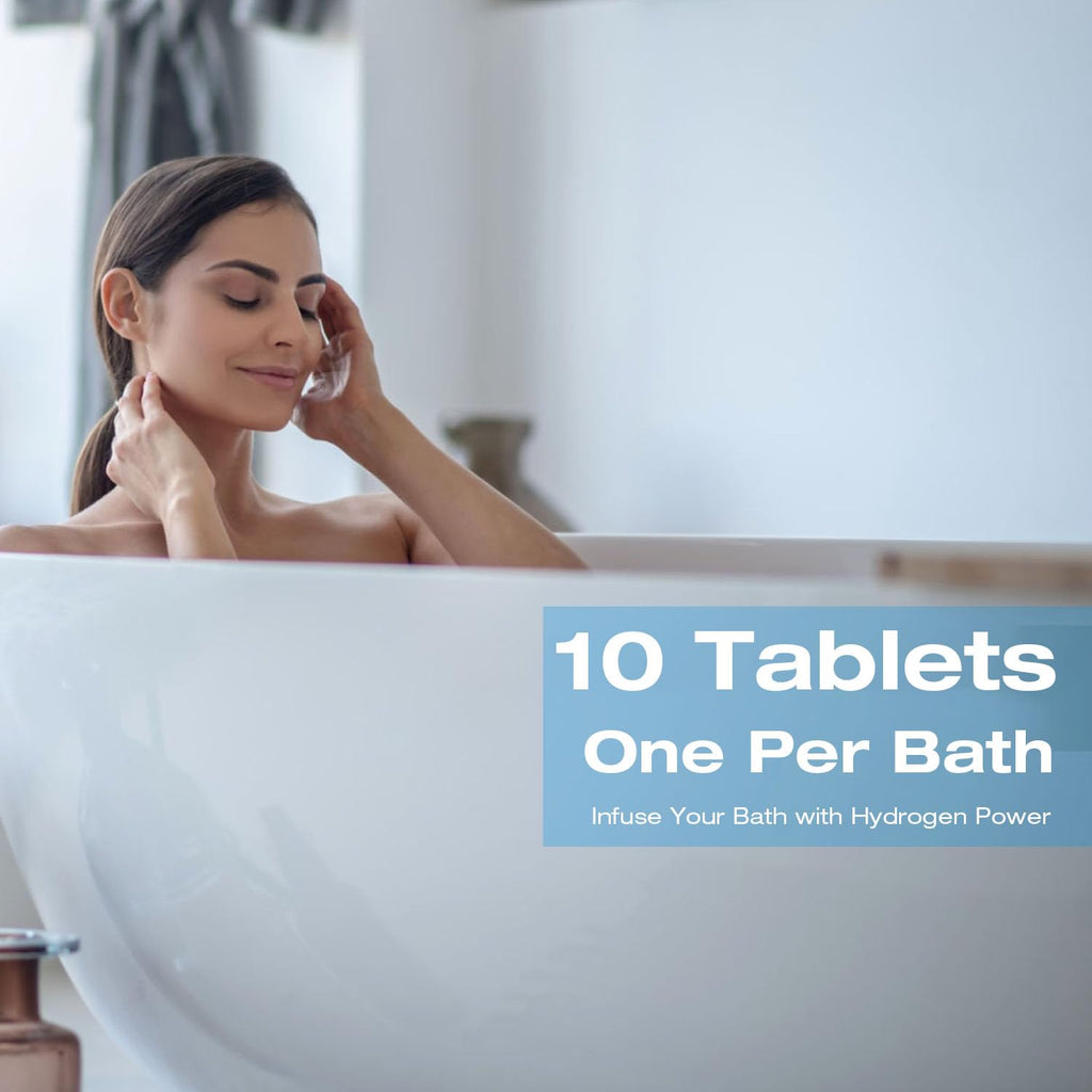 RUITN Hydrogen Bath Tablets – Spa-Quality Hydrogen Water for Bath, Foot & Face | 10 Tablets