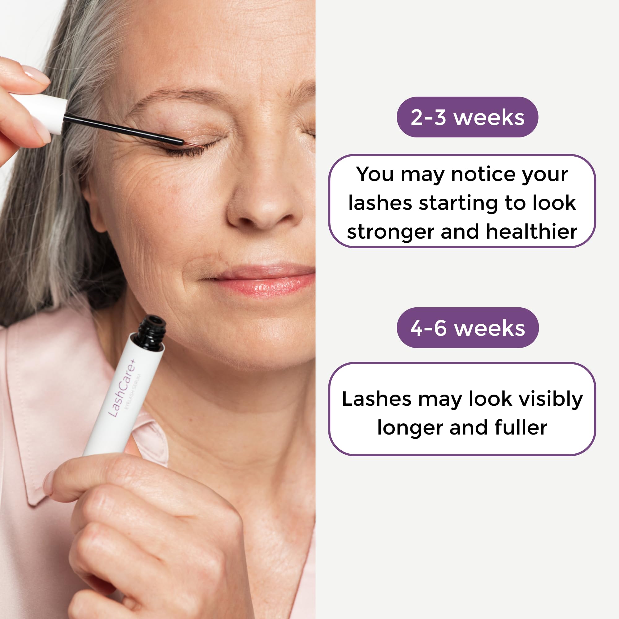 Rumi Cosmetiques LashCare+ Eyelash Enhancing Serum — Longer, Fuller Lashes in 12 Weeks (Sensitive Eyes)