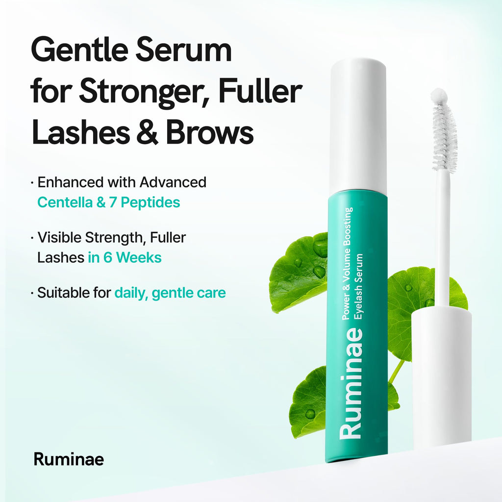 Ruminae Korean Eyelash Growth Serum | Prostaglandin-Free Lash & Brow Enhancer | 0.3 fl oz