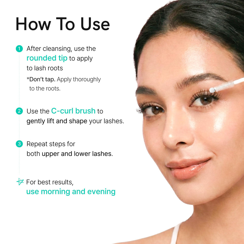 Ruminae Korean Eyelash Growth Serum | Prostaglandin-Free Lash & Brow Enhancer | 0.3 fl oz