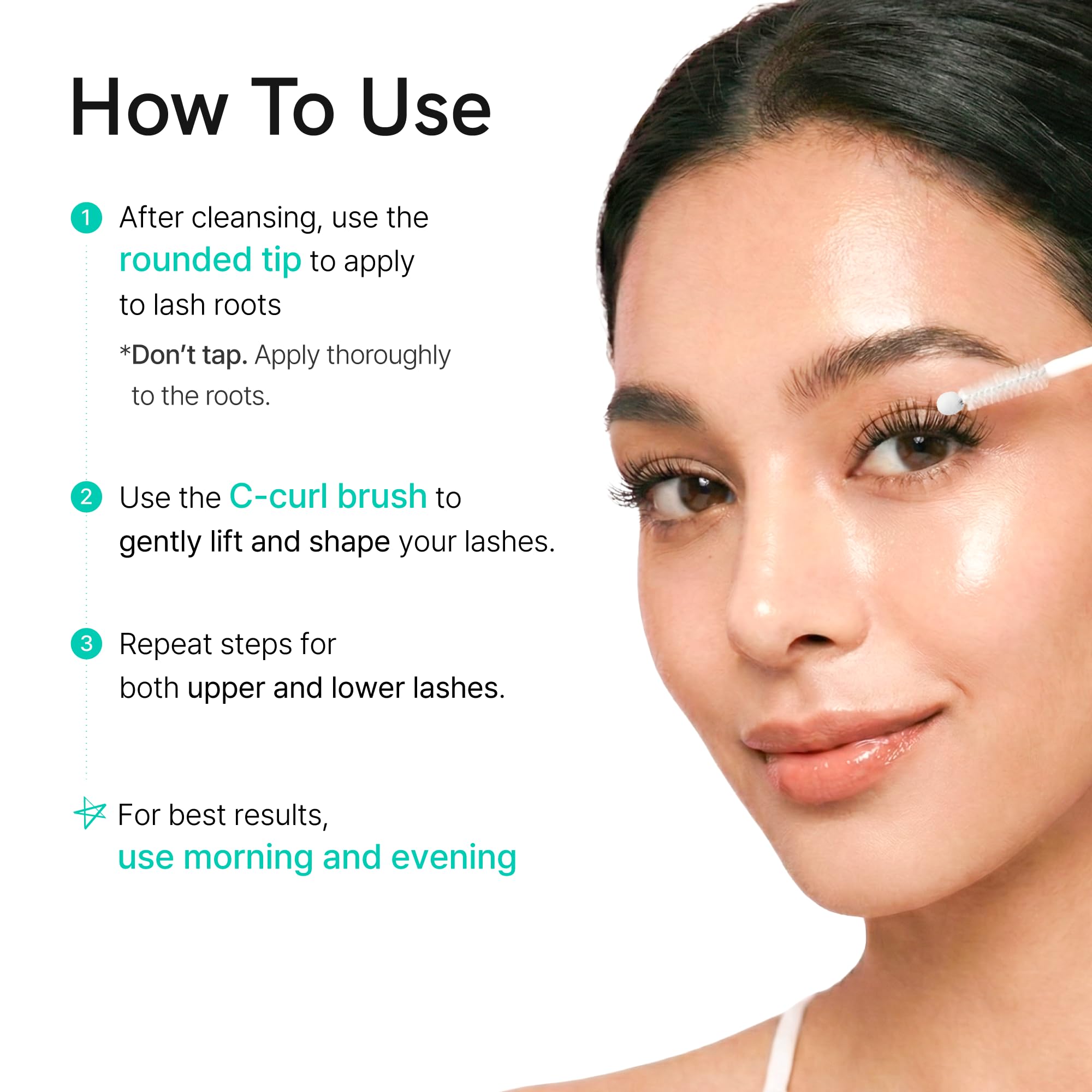 Ruminae Korean Eyelash Growth Serum | Prostaglandin-Free Lash & Brow Enhancer | 0.3 fl oz