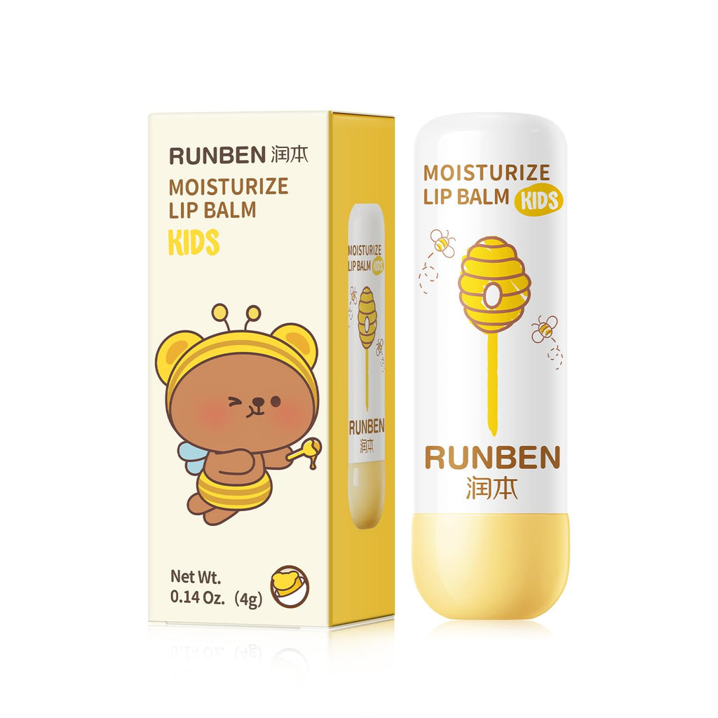 RUNBEN Kids Lip Balm - Moisturizing Baby Lip Care for Toddlers (0.14 oz)