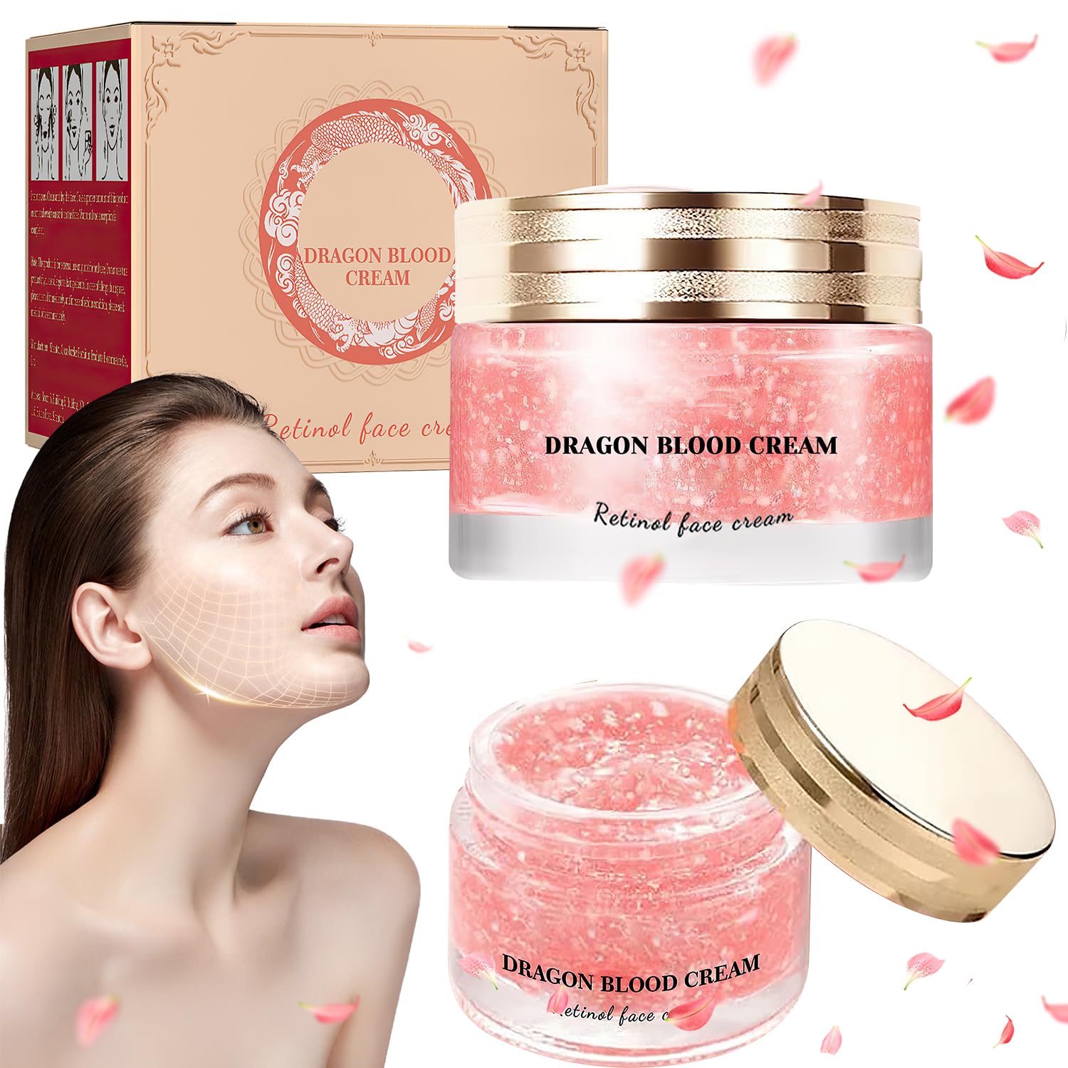 RunBuxd Dragons Blood Easy Cream – Retinol Face Cream for Firming & Nourishing (2 Pcs)