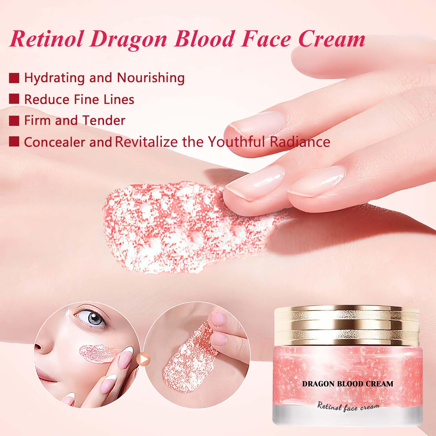 RunBuxd Dragons Blood Easy Cream – Retinol Face Cream for Firming & Nourishing (2 Pcs)