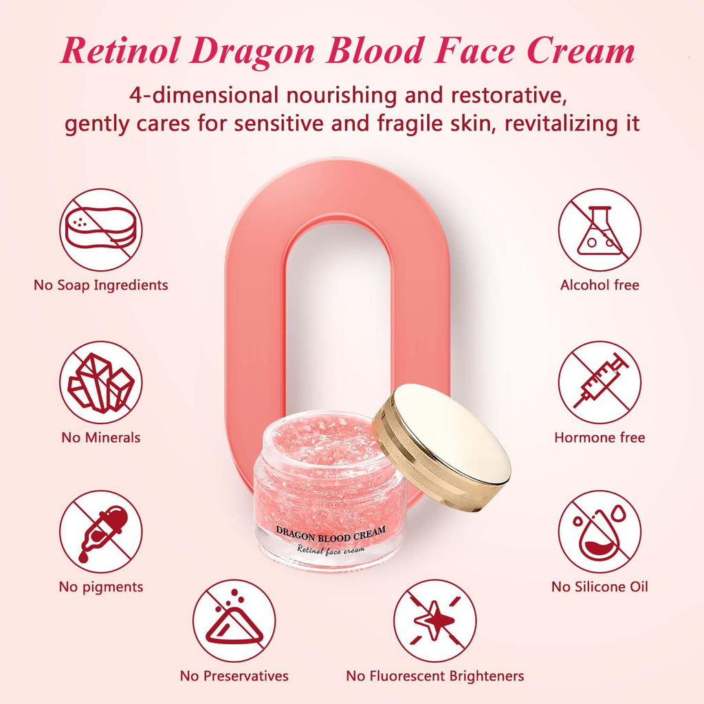 RunBuxd Dragons Blood Easy Cream – Retinol Face Cream for Firming & Nourishing (2 Pcs)