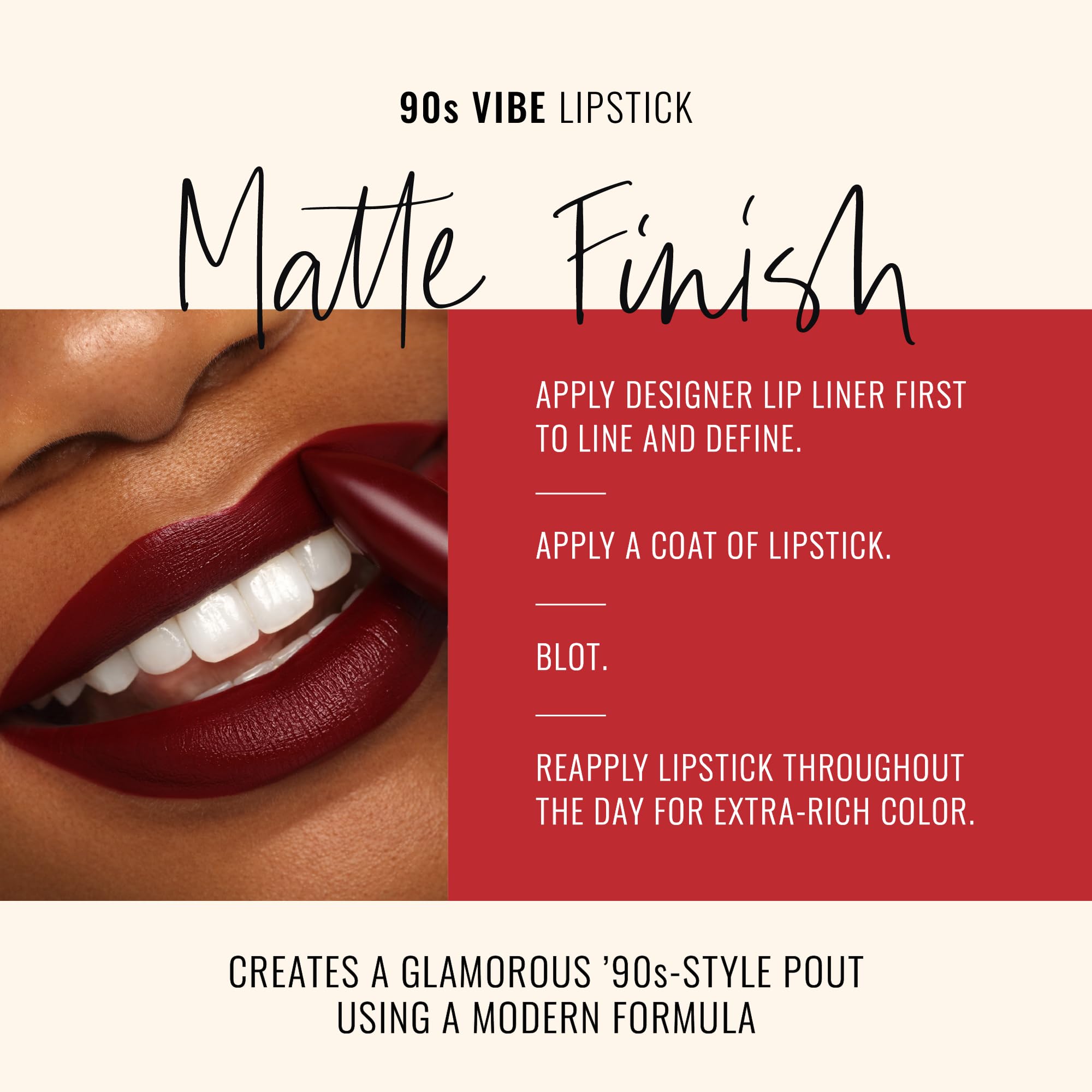 Runway Rogue 1993 Lipstick – Moisturizing Matte Midnight Merlot (90s Vibe)