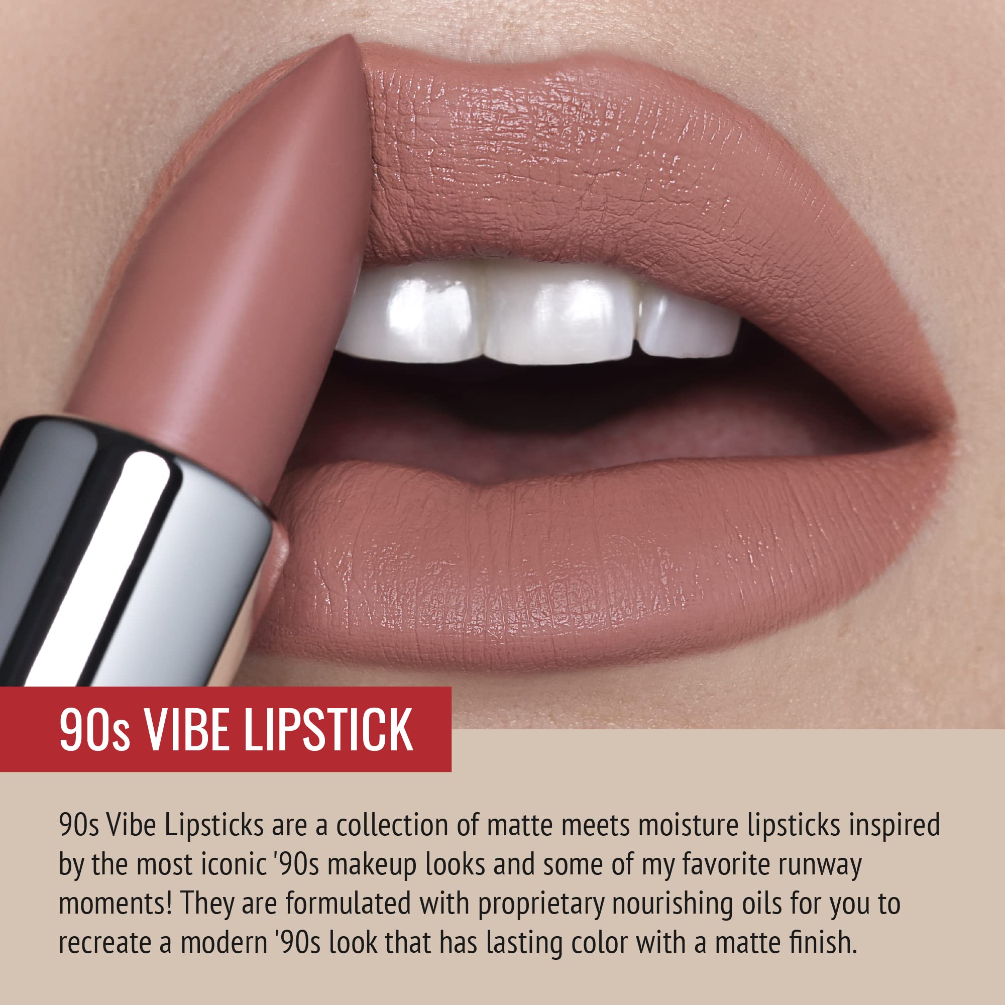 Runway Rogue 90s Vibe Lipstick Trio – Moisturizing Matte Shades: Guest List, Booked Out, Front Row