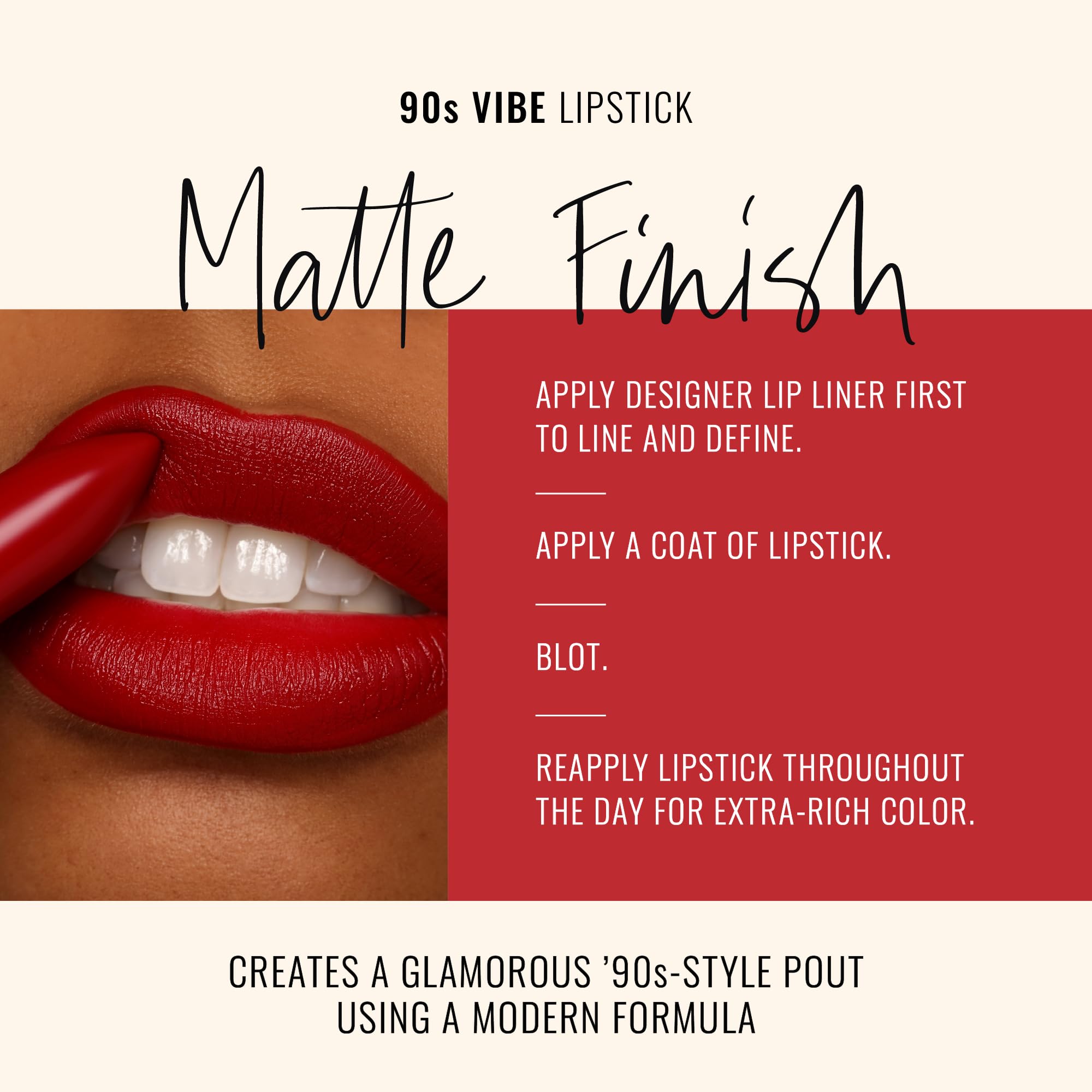 Runway Rogue 90s Vibe Lipstick in Celeb – Moisturizing Matte, Rich Berry-Red