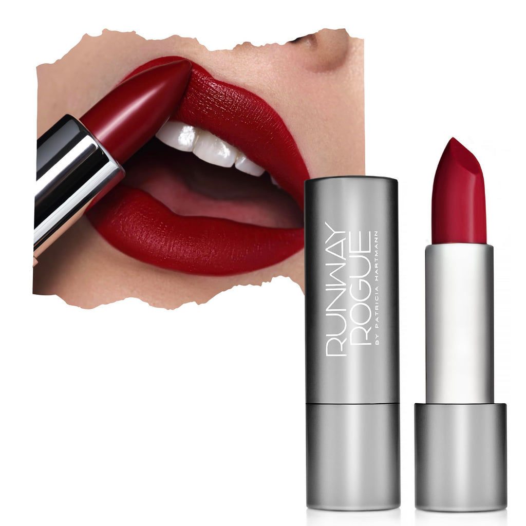 Runway Rogue 90s Vibe Lipstick in Celeb – Moisturizing Matte, Rich Berry-Red