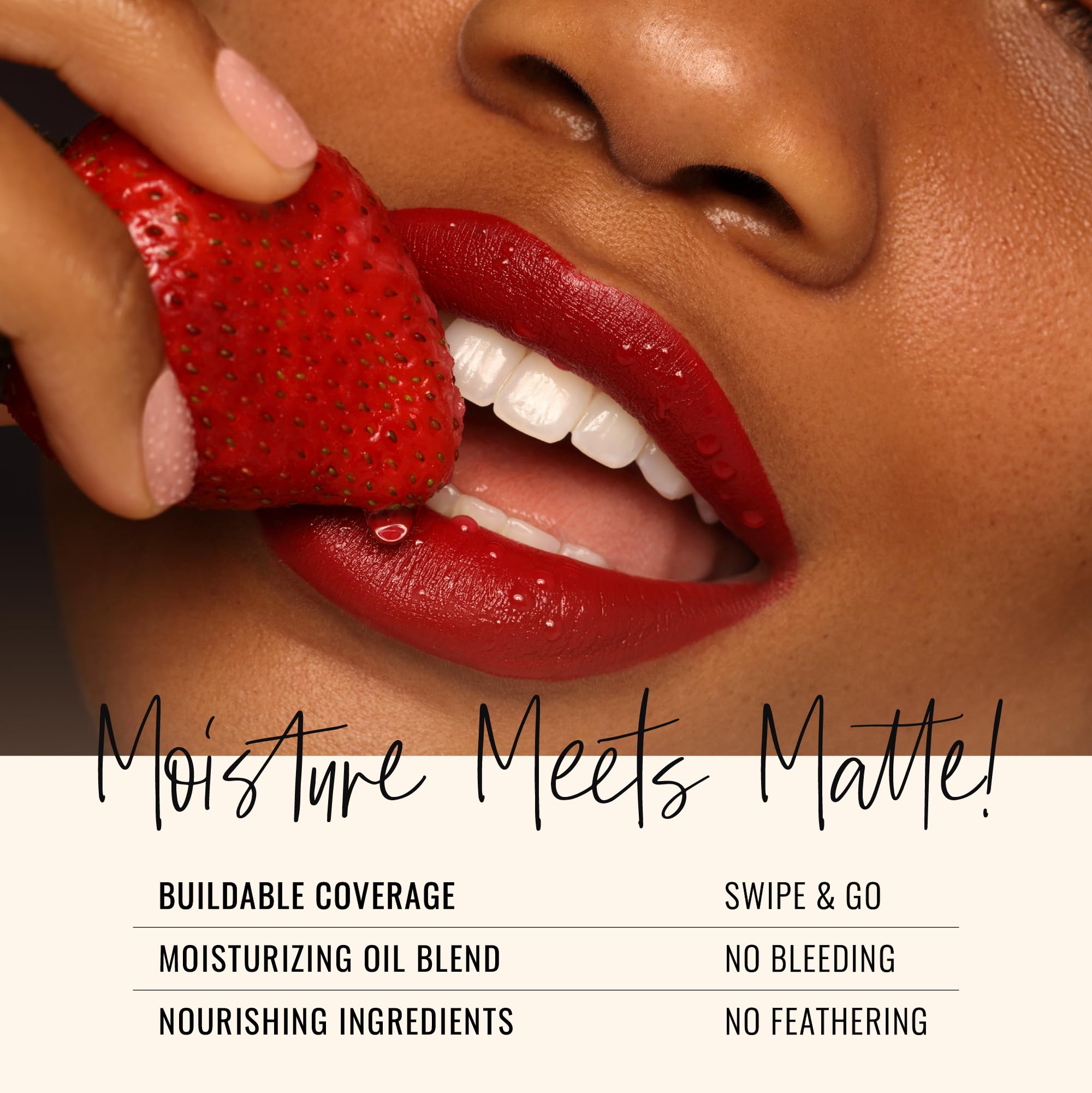 Runway Rogue 90s Vibe Lipstick – Moisturizing Matte in Soft Berry-Nude ‘Work the Crowd’