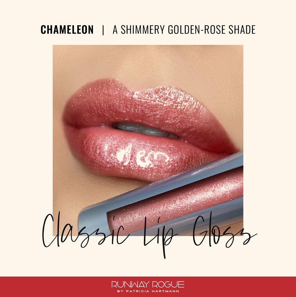 Runway Rogue Classic Lip Gloss – Chameleon, Golden-Rose Semi-Sheer Hydration