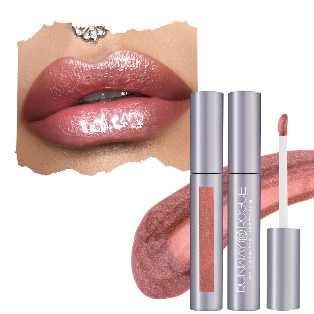 Runway Rogue Classic Lip Gloss – Chameleon, Golden-Rose Semi-Sheer Hydration