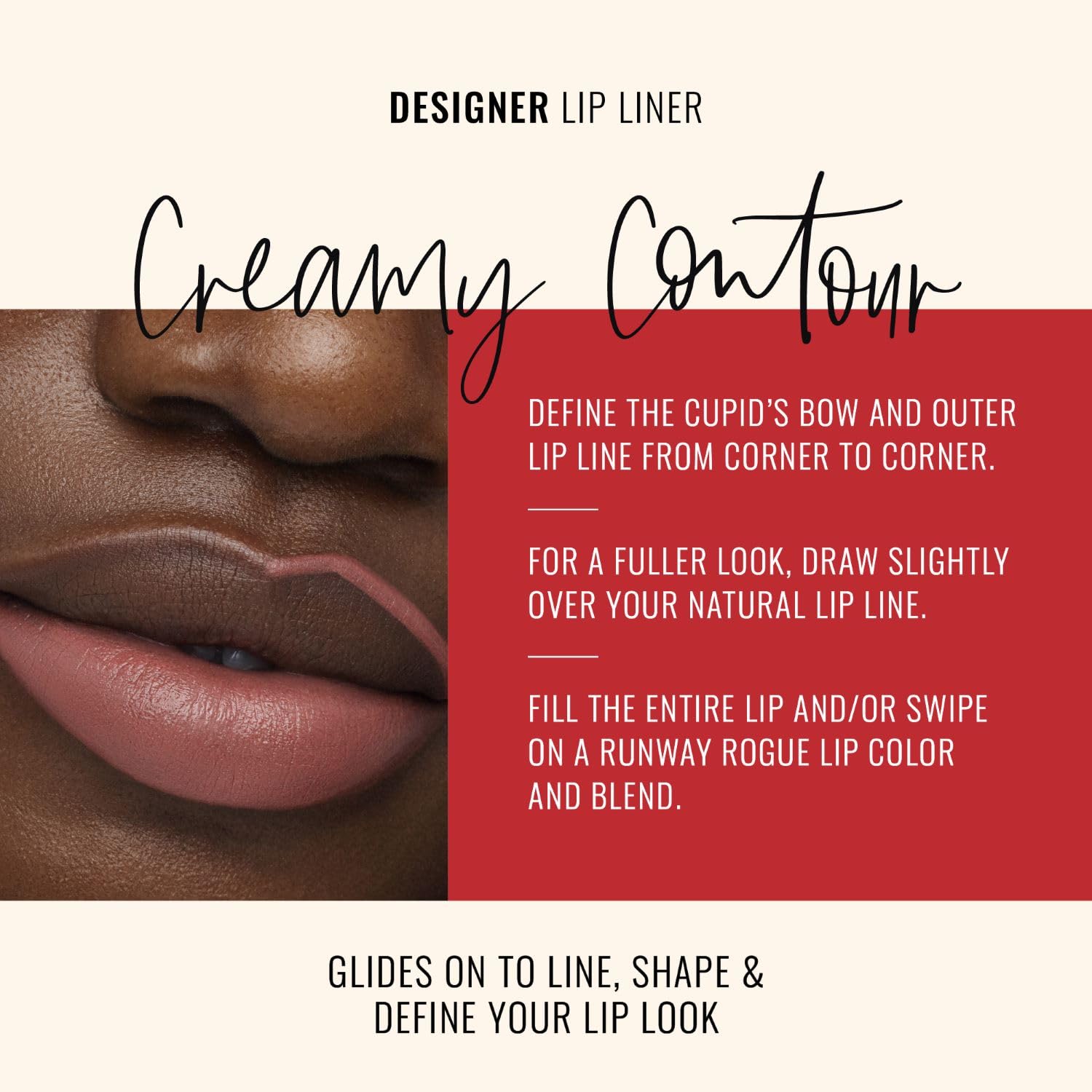 Runway Rogue Designer Liner Lip Pencil – Nude Awakening (Matte Spiced-Nude)
