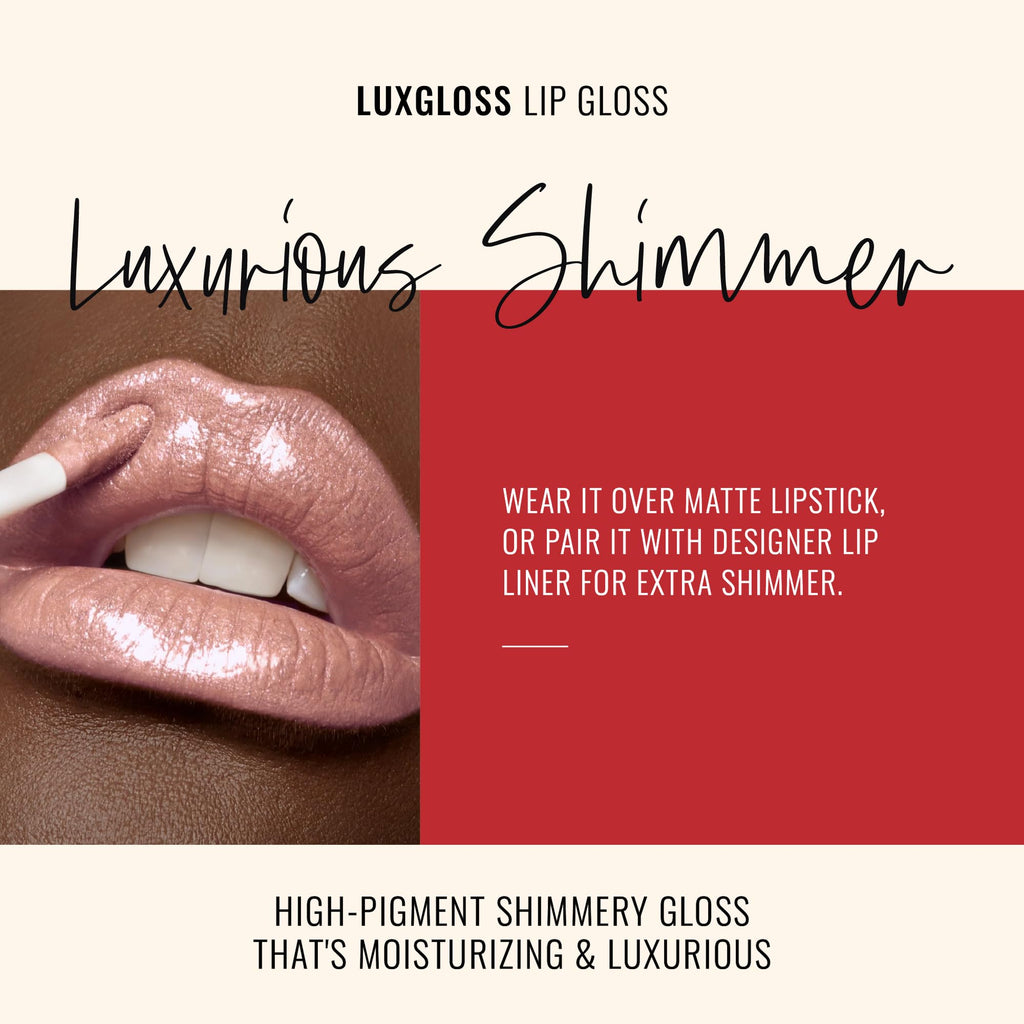 Runway Rogue LuxGloss Catwalk – High-Pigment Shimmer Lip Gloss in Soft Pastel Pink