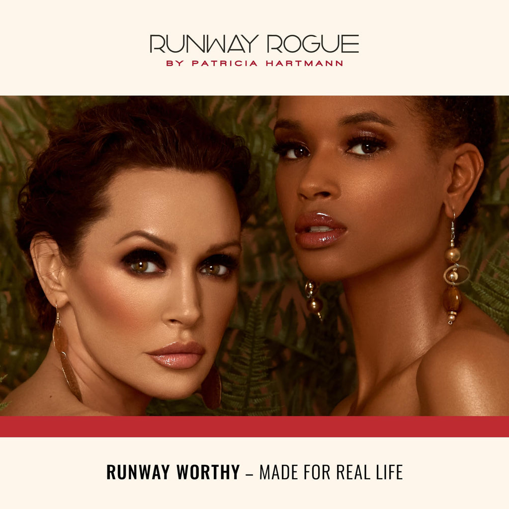Runway Rogue LuxGloss Strike a Pose Lip Gloss – High-Pigment Muted-Rose Shine (Vegan)