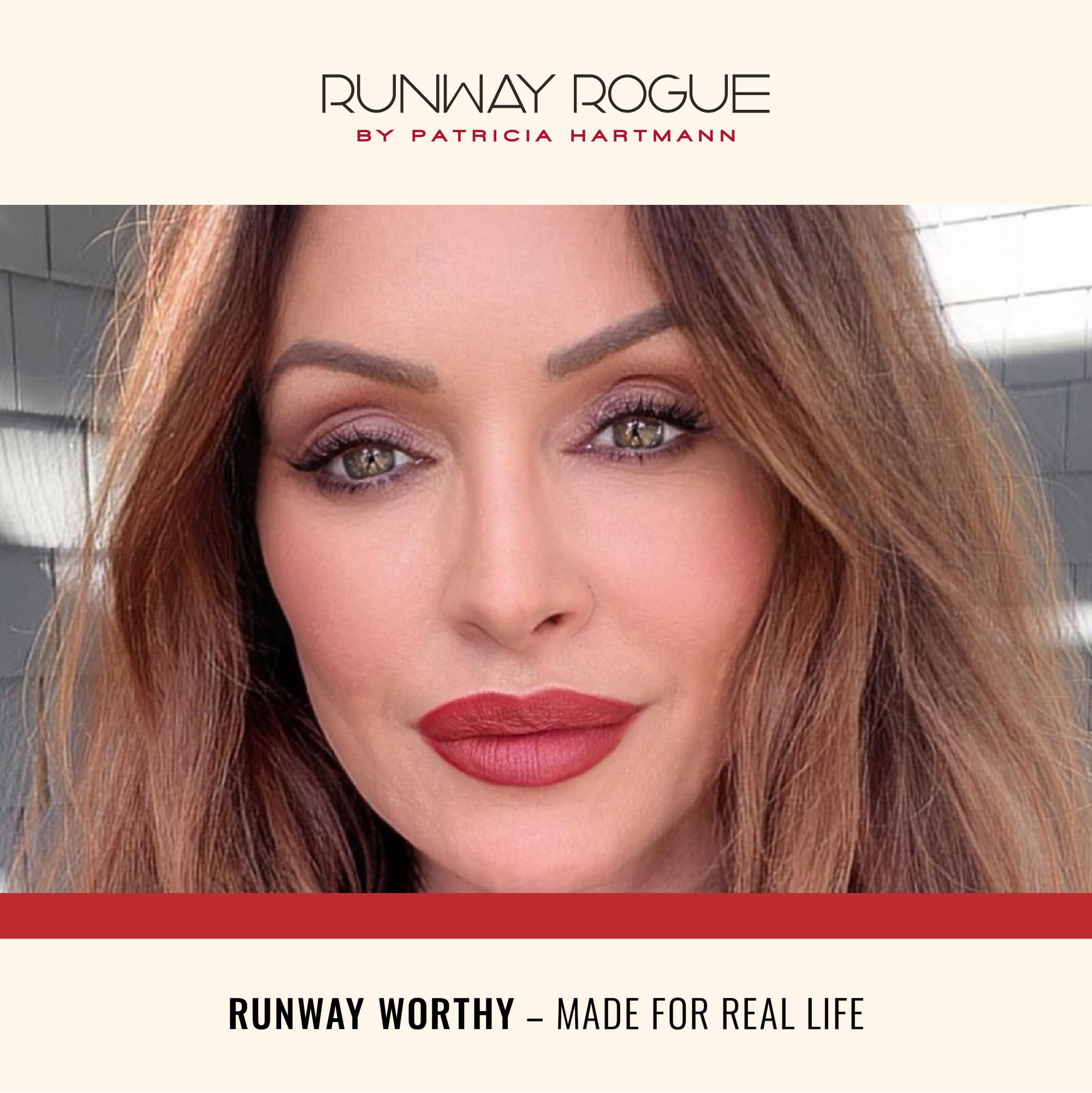 Runway Rogue 90s Vibe Lipstick in Patricia — Moisturizing Matte Pale-Rose