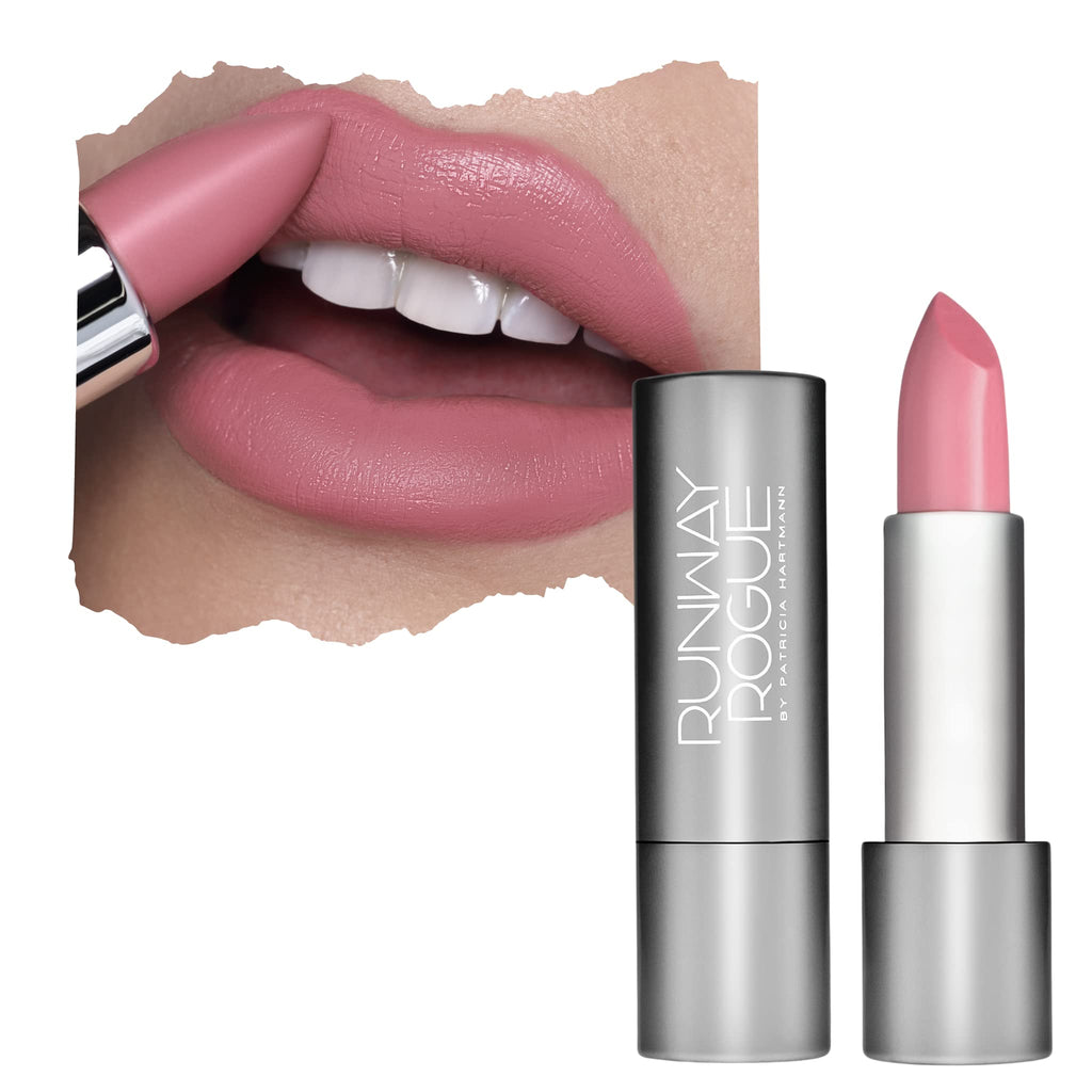 Runway Rogue 90s Vibe Lipstick in Patricia — Moisturizing Matte Pale-Rose