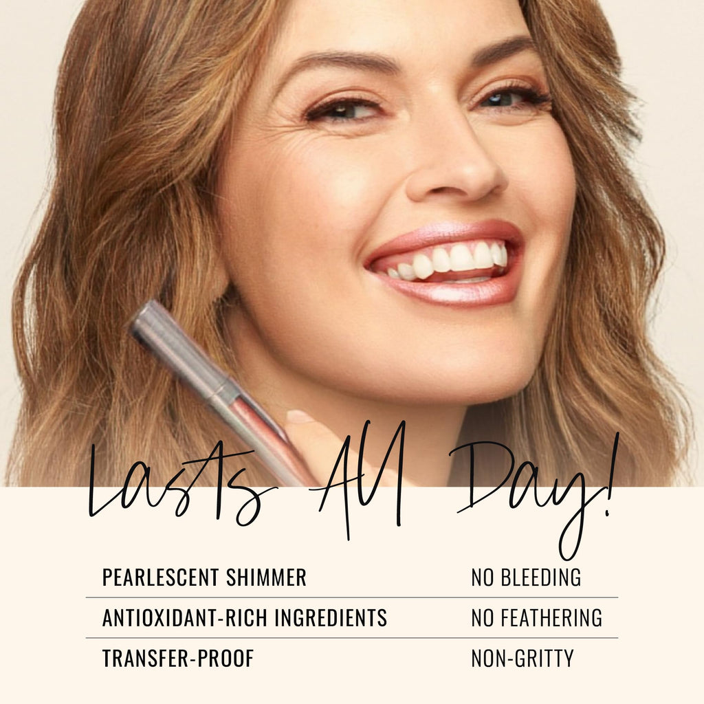 Runway Rogue Pearl Glam Long-Wear Lipstick – Day Rate, Gold Shimmer