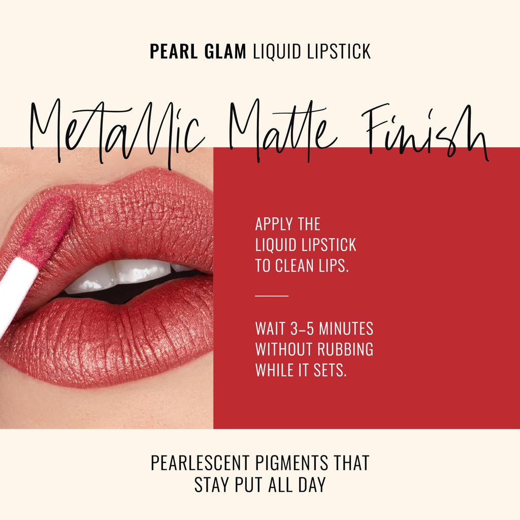 Runway Rogue Pearl Glam Long-Wear Lipstick – Day Rate, Gold Shimmer