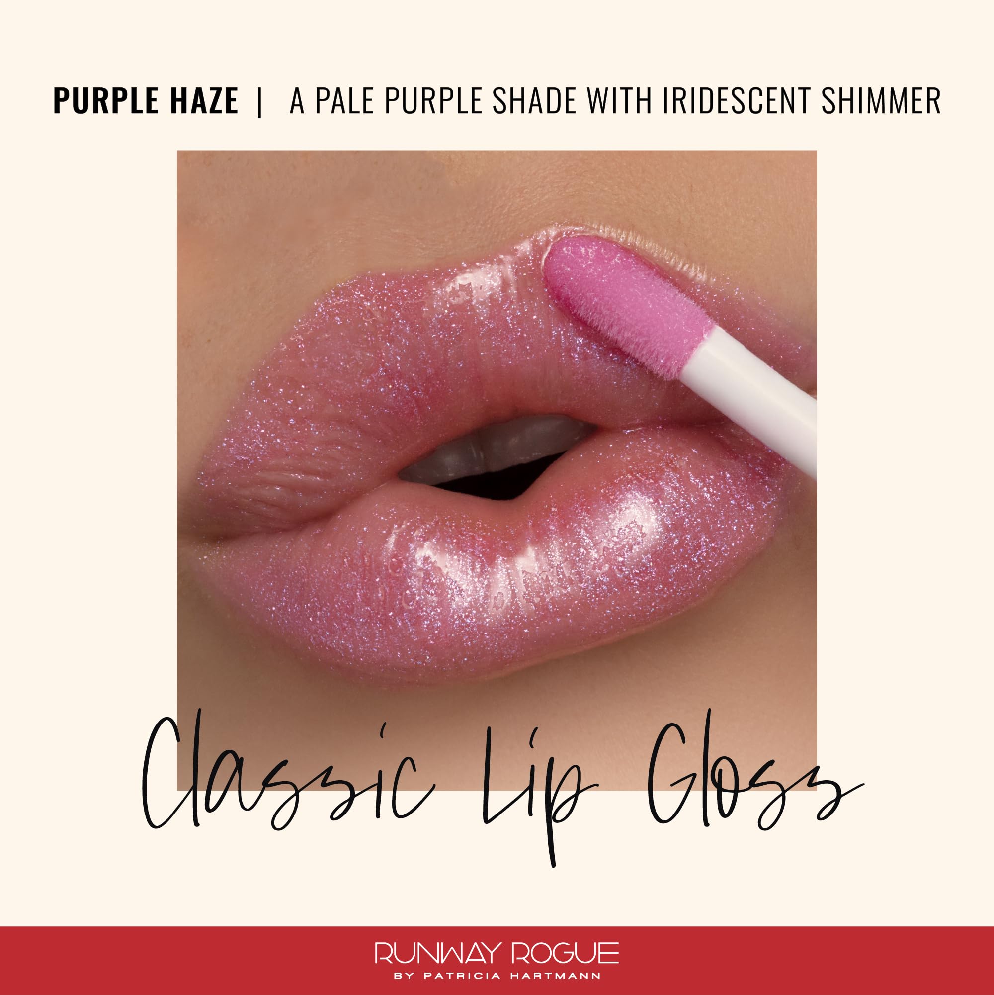 Runway Rogue Classic Lip Gloss - Purple Haze: Pale Purple Iridescent Hydration