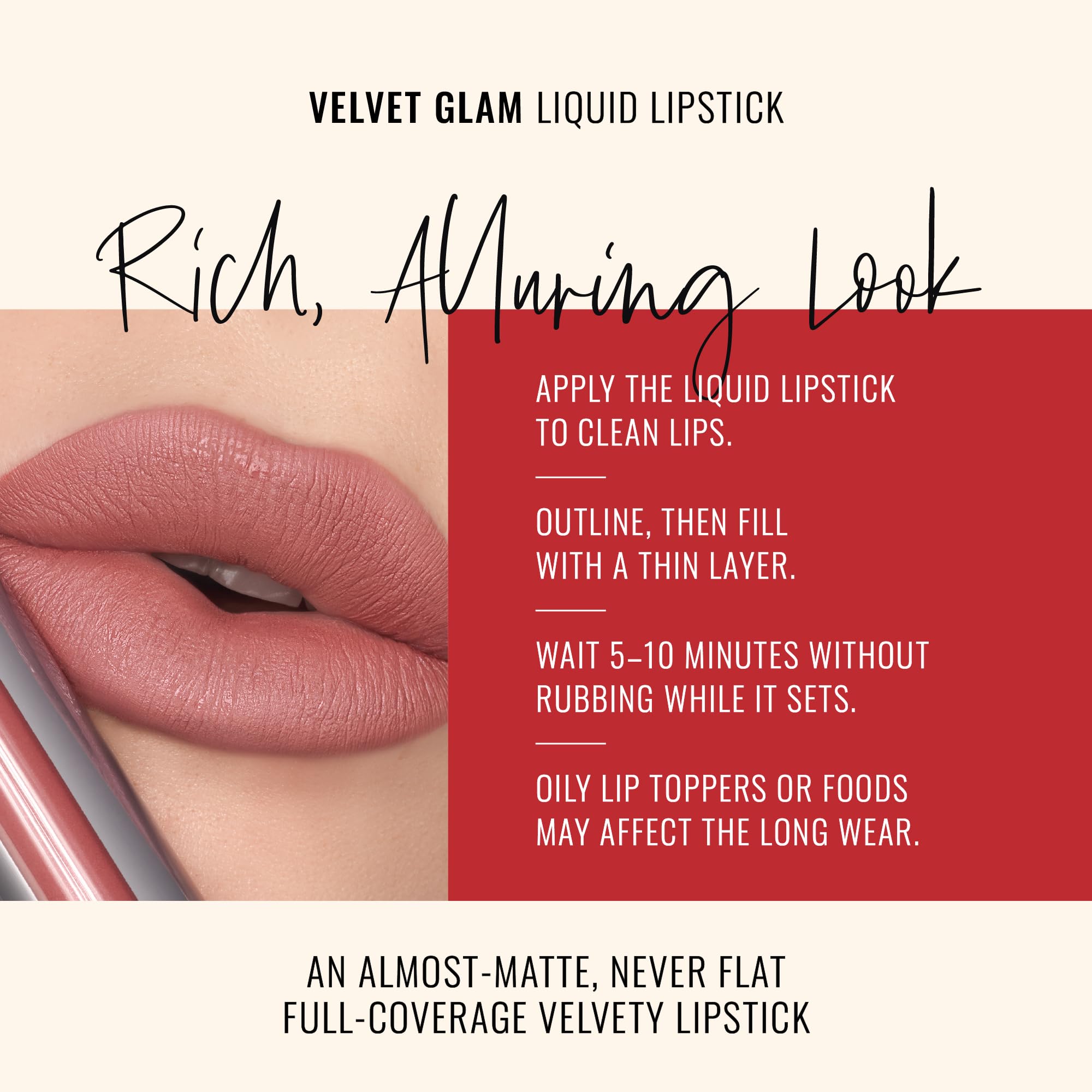 Runway Rogue Velvet Glam Liquid Lipstick in Photogenic – Almost-Matte Terra-Cotta Lip Color