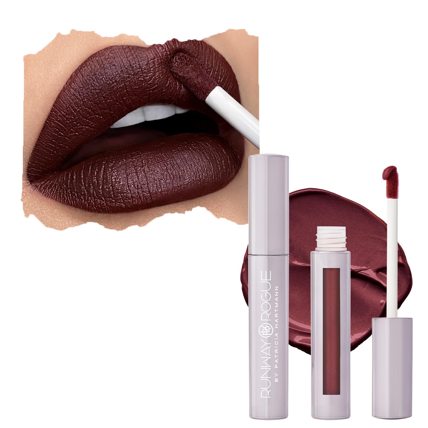 Runway Rogue Velvet Glam Liquid Lipstick – Call My Agent Burgundy Blackberry