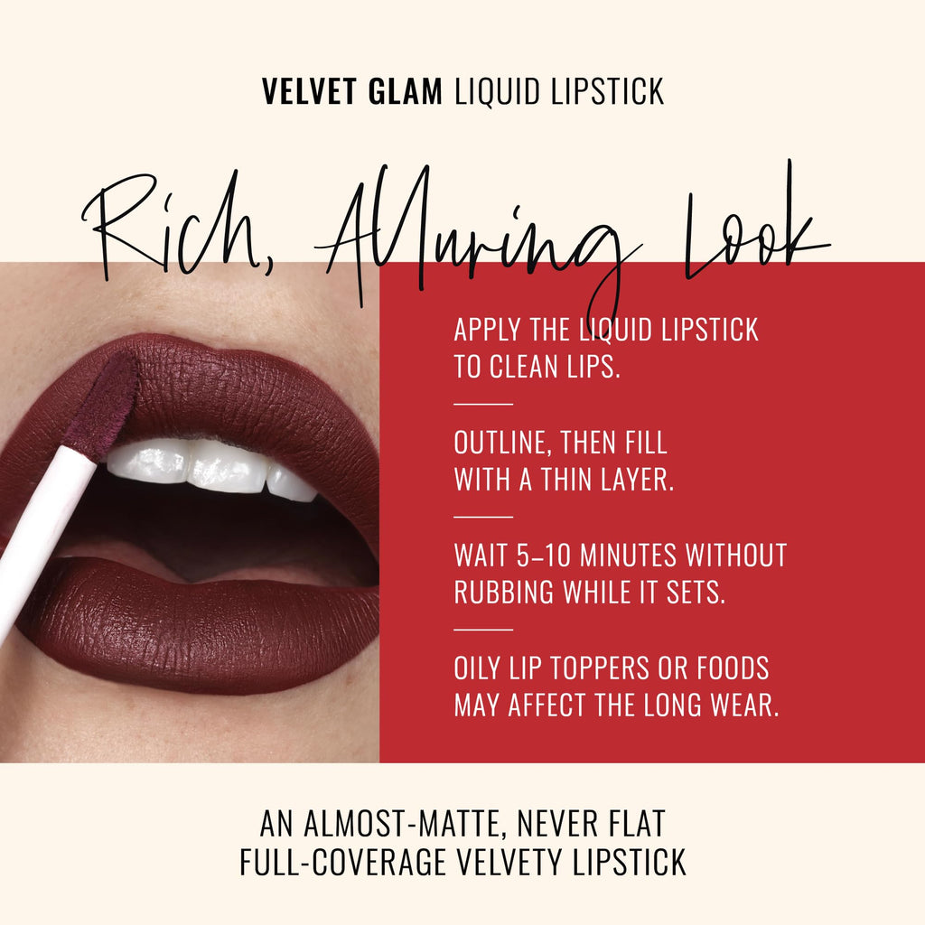 Runway Rogue Velvet Glam Liquid Lipstick – Call My Agent Burgundy Blackberry