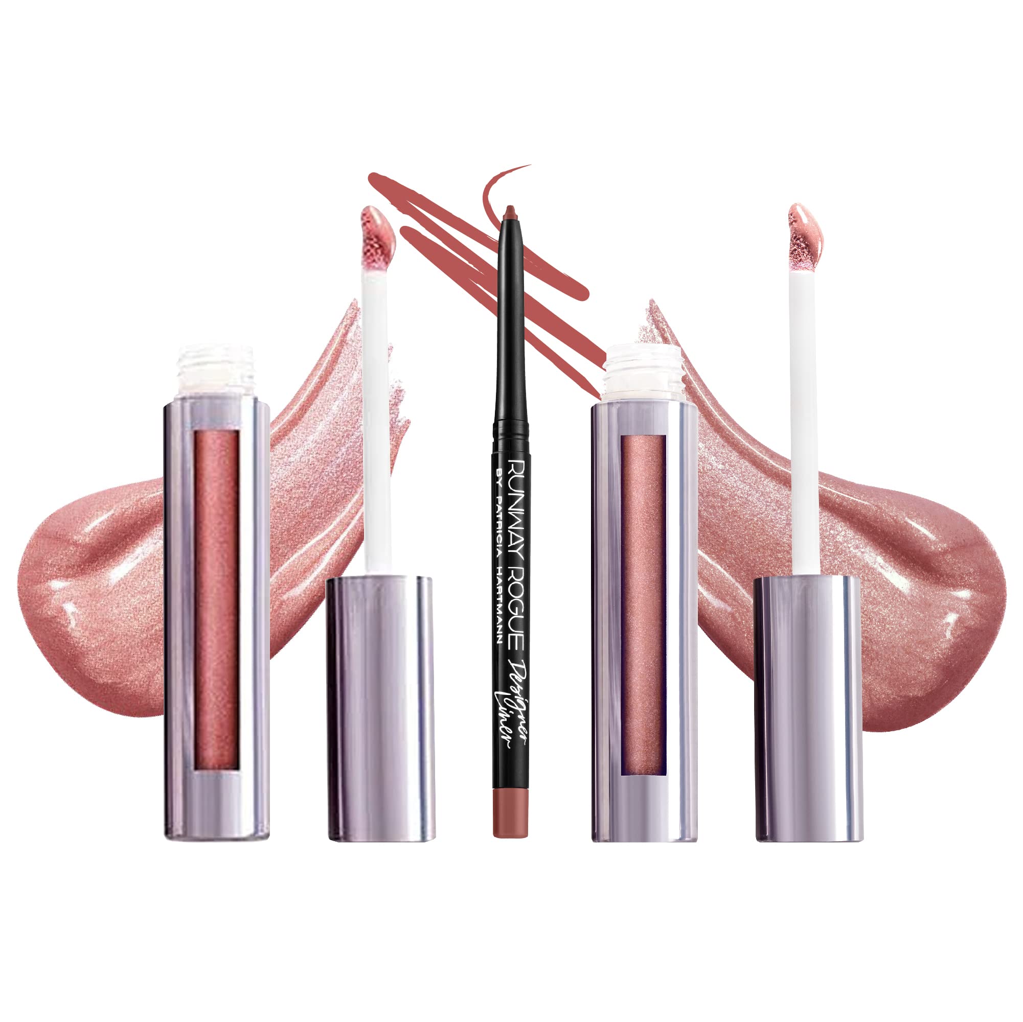 Runway Rogue LuxGloss Kit – Strike a Pose & Fashion Week Glosses + Work It Babe Lip Liner