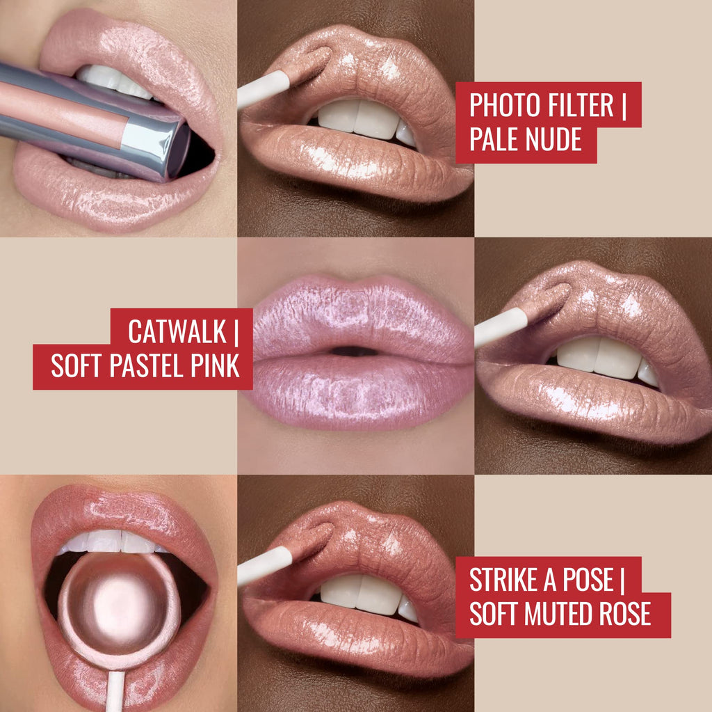Runway Rogue LuxGloss Lip Gloss Trio - High-Pigment Shimmer Lip Gloss Set