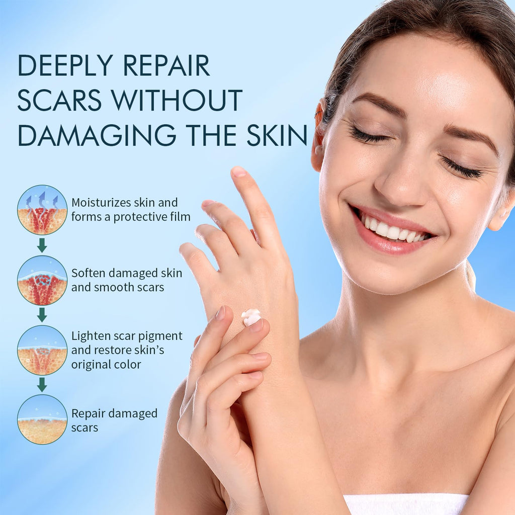 Rvlaim Silicone Scar Gel – Advanced Scar Cream for Surgical Scars, Acne Marks & More (1.7 fl oz)