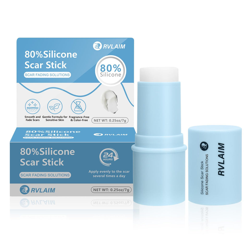 Rvlaim Silicone Scar Stick – 80% Medical-Grade Silicone, 7g for Face & Body