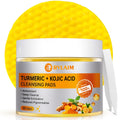 Rvlaim Turmeric Kojic Acid Cleansing Pads – 50 Count for Pore Refinement & Gentle Exfoliation