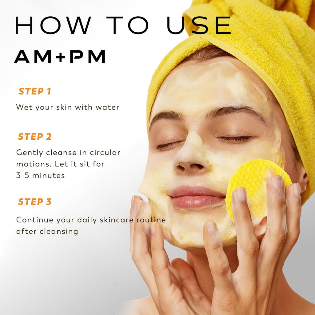 Rvlaim Turmeric Kojic Acid Cleansing Pads – 50 Count for Pore Refinement & Gentle Exfoliation
