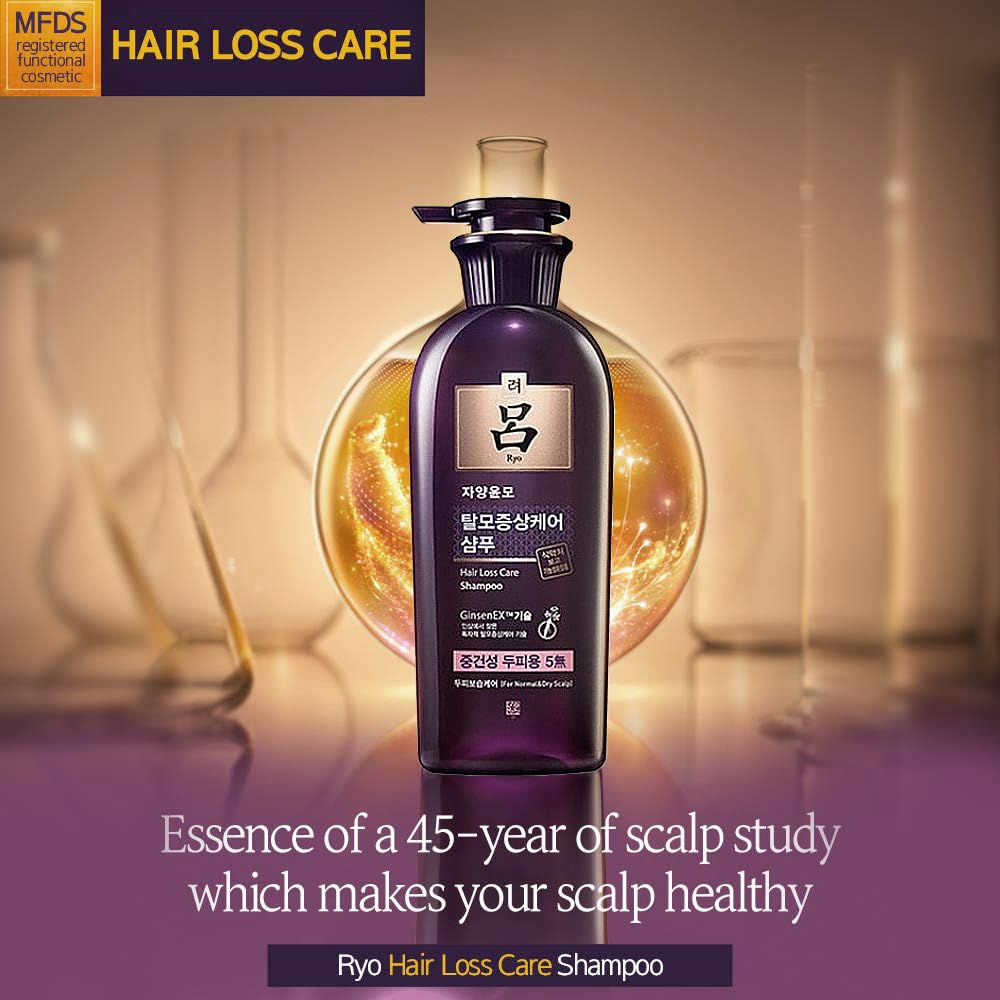 Ryo Hair Strength Expert Care Shampoo for Normal & Dry Scalp – Moisturizing, Thickening & Refreshing (13.53 fl oz)