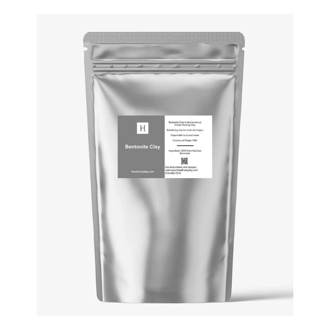 SAAQIN Bentonite Clay (Cosmetic Grade) 5 Lb – Bulk Bentonite Clay for Soap, Cosmetics, and Body Care