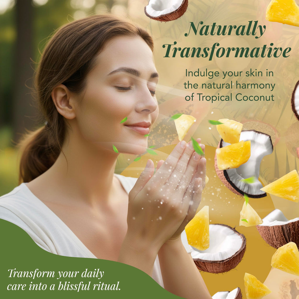 Saavy Naturals Deeply Hydrating Body Cream – Tropical Coconut, 2-Pack