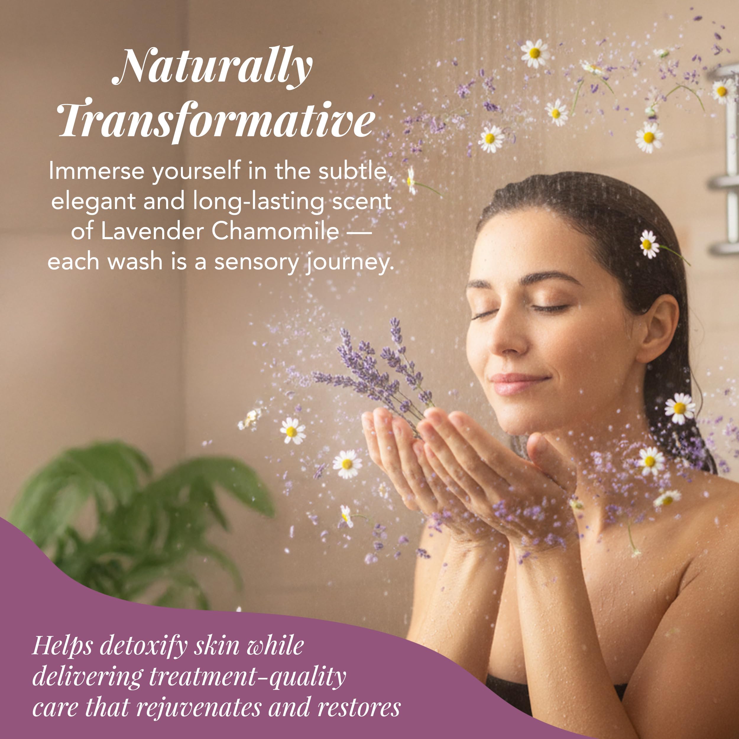 Saavy Naturals Body Scrub – Lavender Chamomile Salt Exfoliant with Vitamin E (12 oz) | Gentle for Sensitive Skin | Made in USA