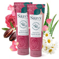 Saavy Naturals Moisturizing Body Wash for Sensitive Skin – Bulgarian Rose, Plant-Based & Paraben-Free – 8.5 fl oz, 2 Pack