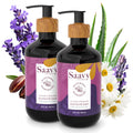 Saavy Naturals Hand Wash – Plant-Based Aloe Vera & Shea Butter, Lavender Chamomile, 12 fl oz (2-pack)