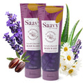 Saavy Naturals Moisturizing Body Wash for Sensitive Skin – Plant-Based, Lavender Chamomile, 2x8.5 oz